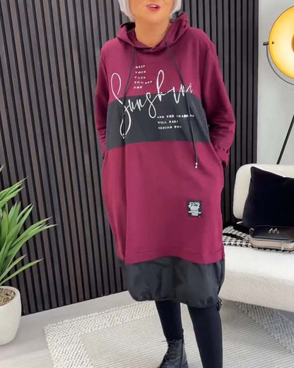 🔥🔥【S-5XL】【Koupit 1 a získat 1 zdarma】🥰 2025 nové podzimní a zimní módní velké šaty s potiskem