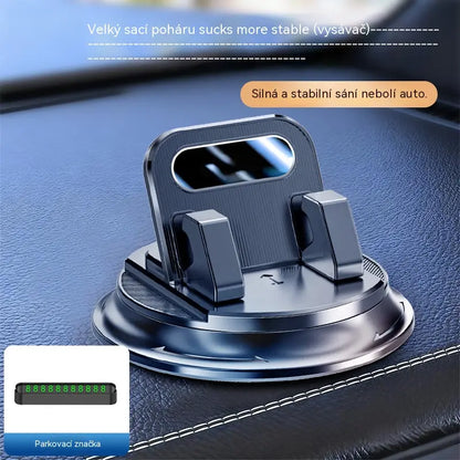 🎯 50% SLEVA NA VŠE! Otočný držák telefonu – bezpečné uchycení na palubní desku, vysoce přilnavá guma 🧭🔄 【Kvalita zaručena】