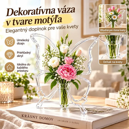 🦋 Dekorativní váza ve tvaru motýla – elegantní doplněk pro květiny i interiér.