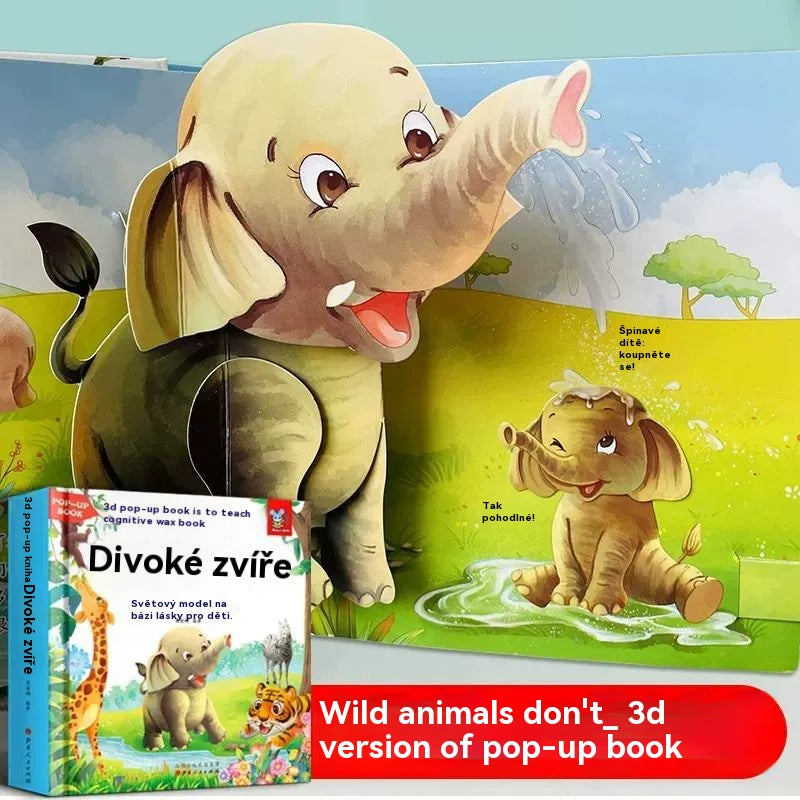 🎁🎁 3D kniha se zvířátky