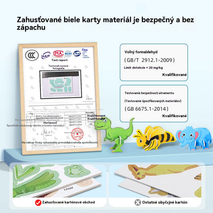 🎁【50 ks.】🌈✨3D vzdelávacie puzzle pre deti