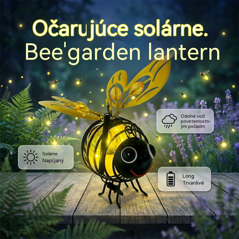 🌙🍃Závěsné solární světlo ve tvaru včely – teplá jantarová záře, bez blikání, ideální na zahradní párty, kempování nebo dětské pokoje 🌞🌜
