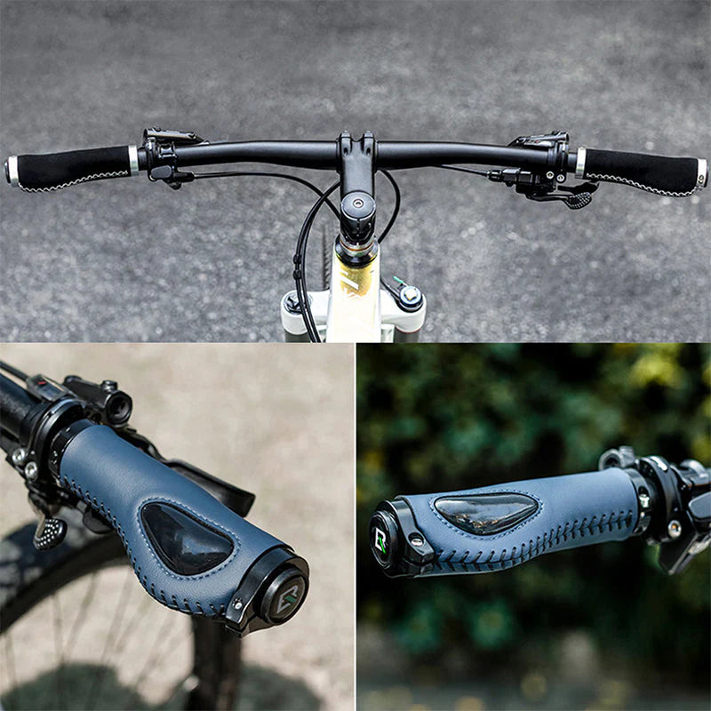 🏍️【NYNÍ SLEVA 50 %! 】 Ergonomické rukojeti řídítek s opěrkou dlaní – křídlový design, dvojité zamykání a tlumící TPR