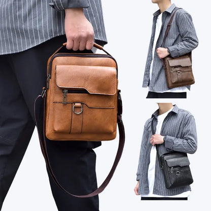 ✅🔥590 Kč za kus👜 Pánská ležérní módní kožená taška z hovězí kůže